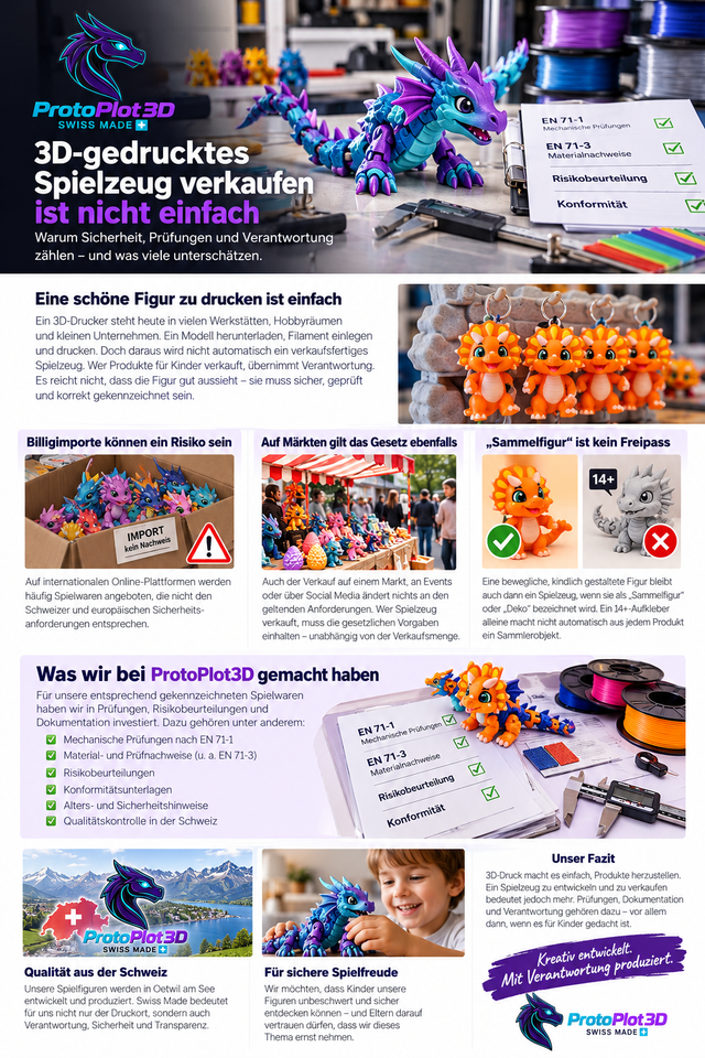 Selling 3D-Printed Toys Requires Tests, Safety and Responsibility