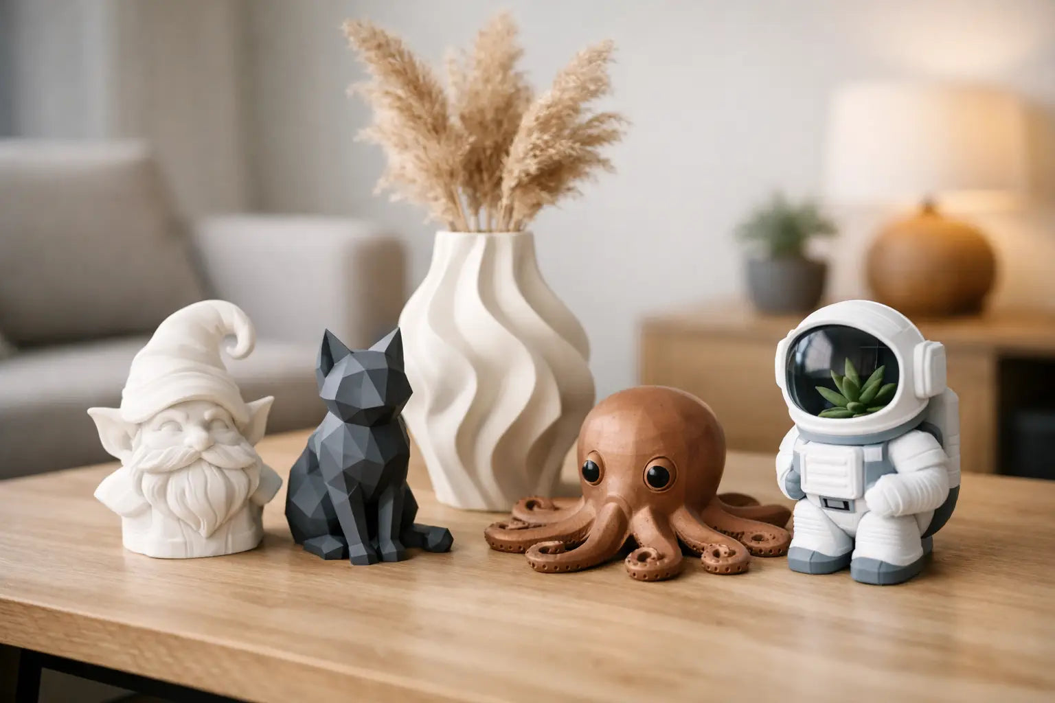 3D gedruckte Deko Objekte mit Charakter