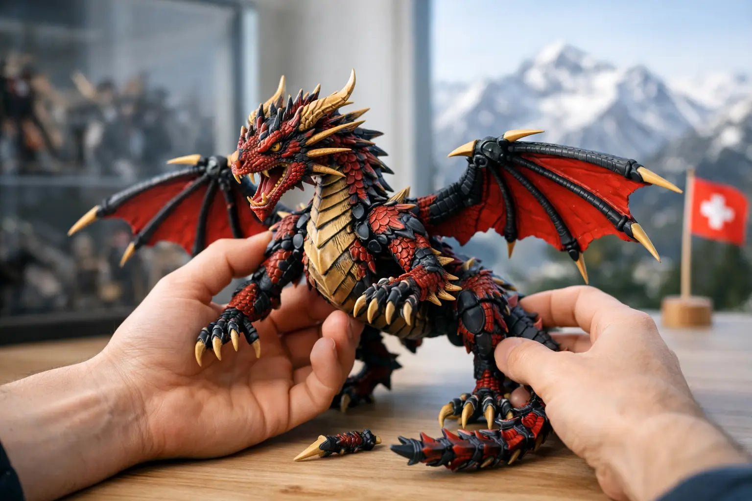 Beweglicher 3D Drache Schweiz kaufen - Protoplot3D