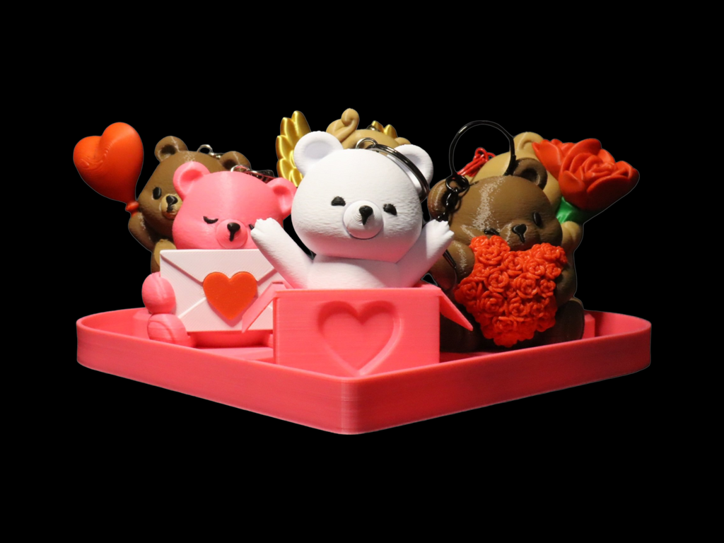 Bag charm – Rose bear