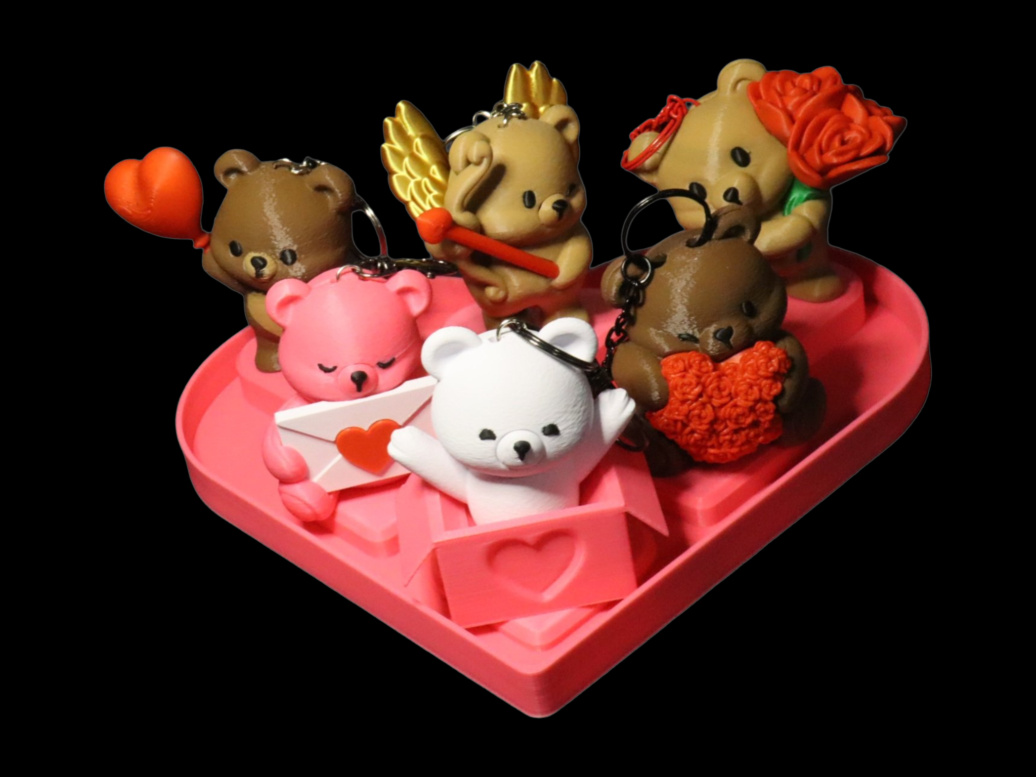 Bag charm – Rose bear