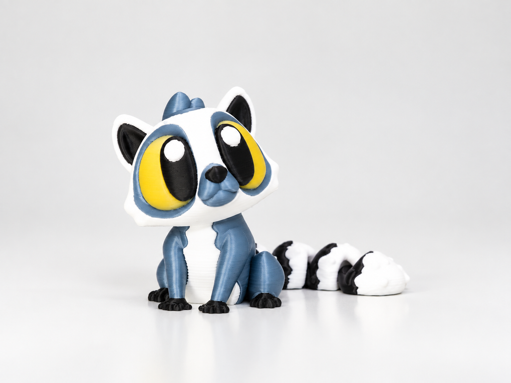 Bewegliche Lemur Figur Goldauge mit grossen goldgelben Augen