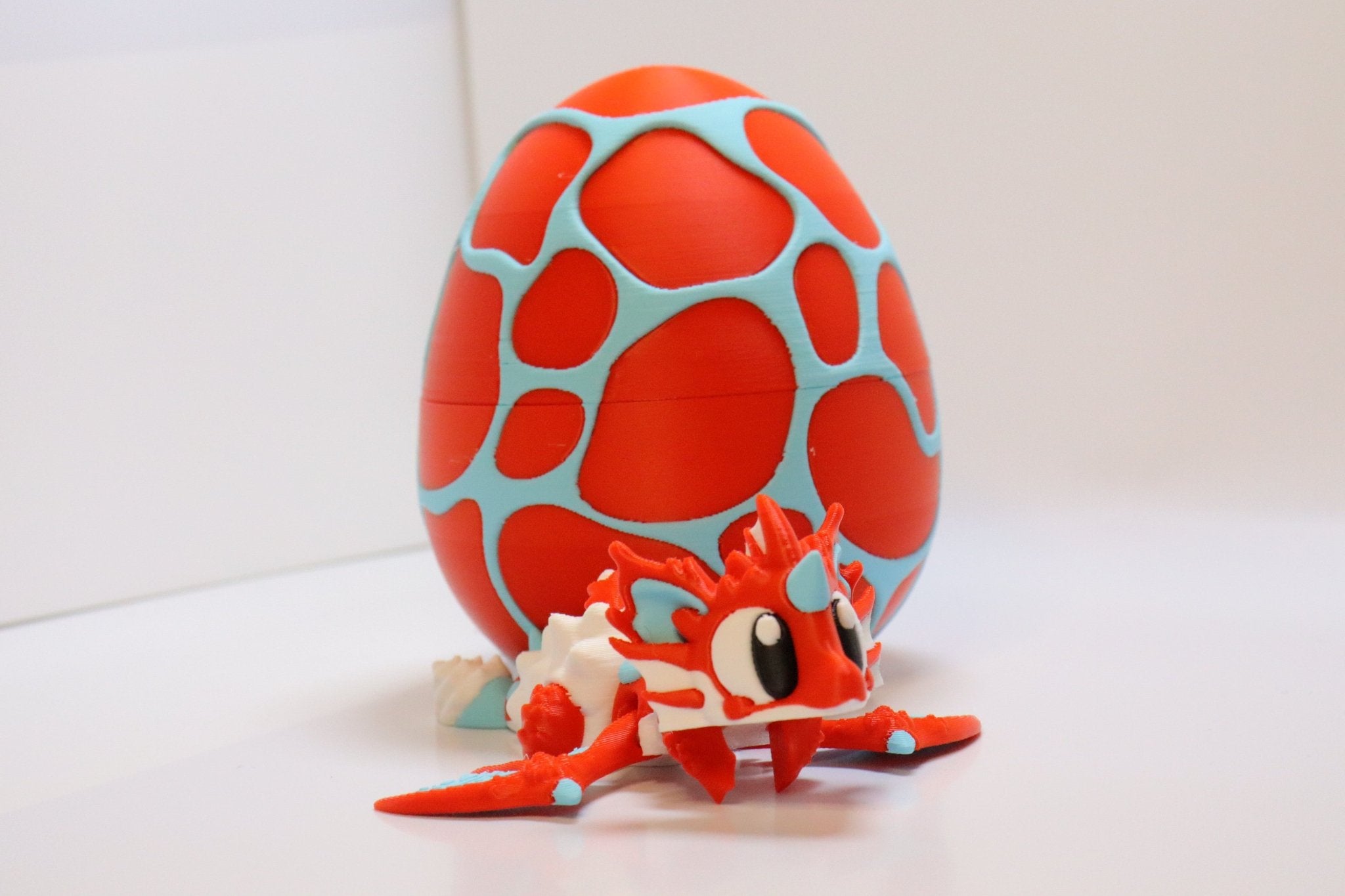 3D Drache beweglich – Infernia – Spielzeug Drache mit Ei – Swiss Made Schweiz - Protoplot3D