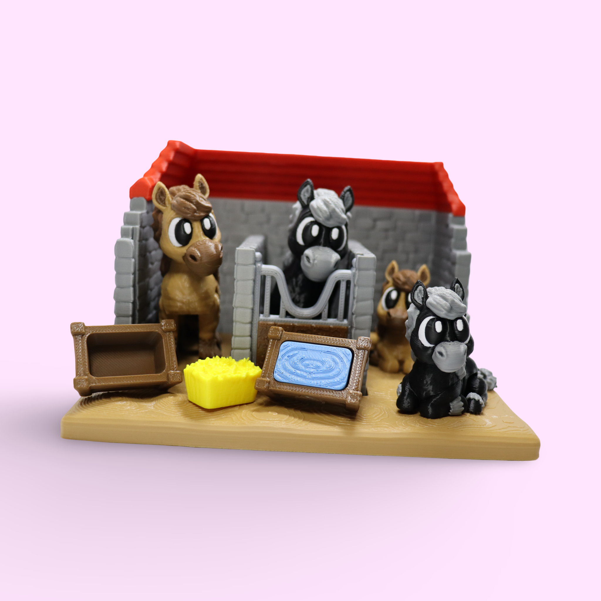 Pferd & Fohlen Spielset – Tierwelt Swiss Made