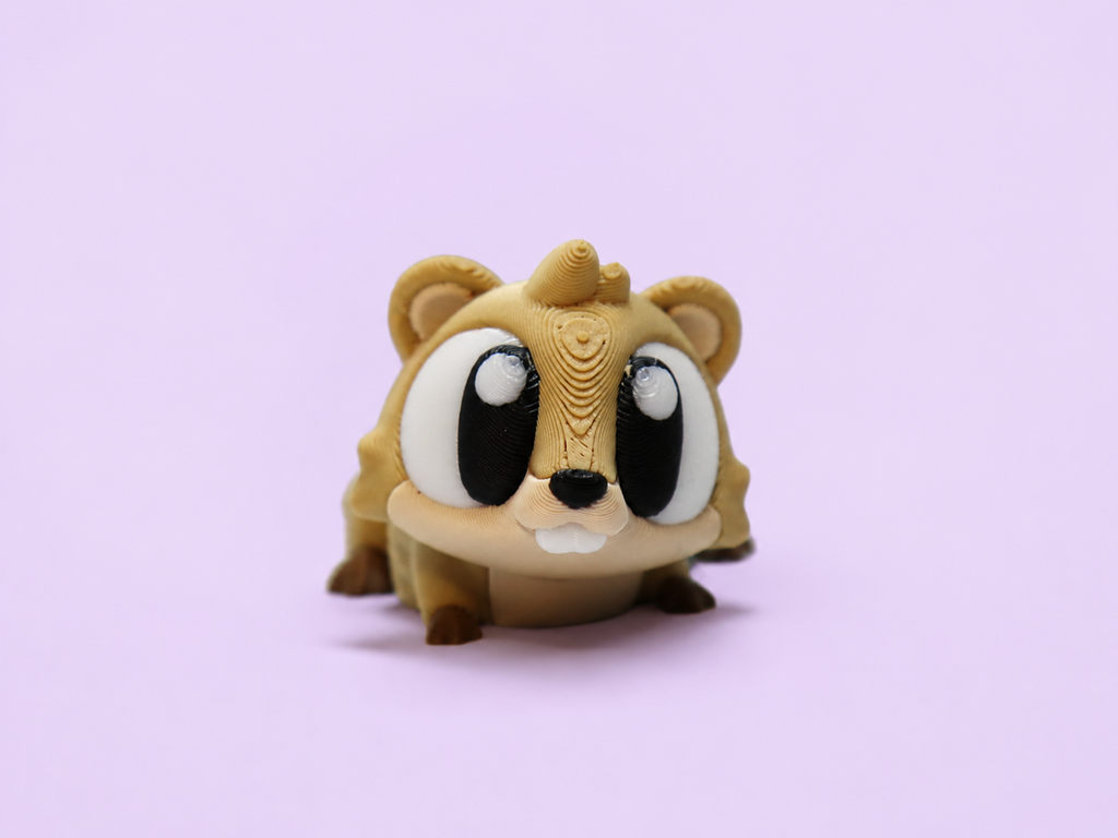 Flexible Beaver Figurine – 3D Printed Toy Swiss Made