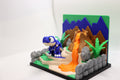 Dinosaurier Spielset mit Vulkan – 3D Druck Dino Spielwelt – Dino Figur wählbar – Swiss Made