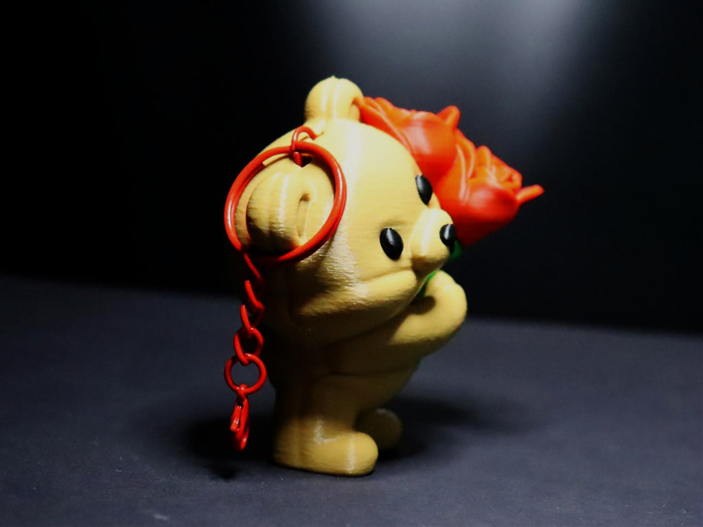 Bag charm – Rose bear