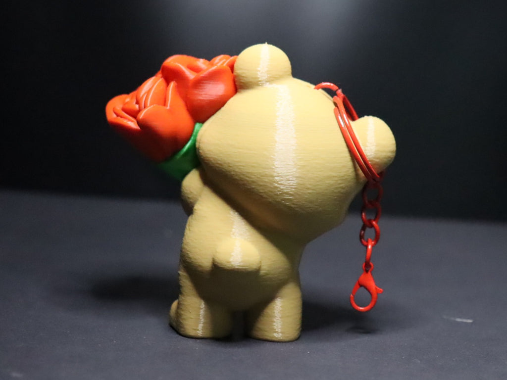 Bag charm – Rose bear