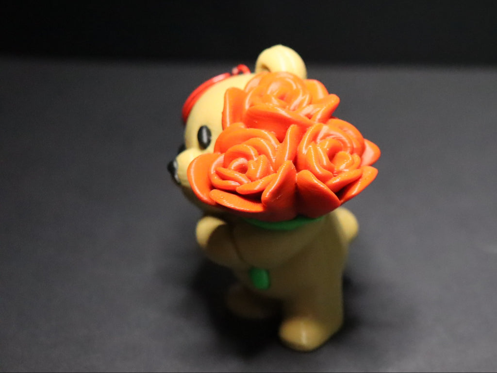 Bag charm – Rose bear