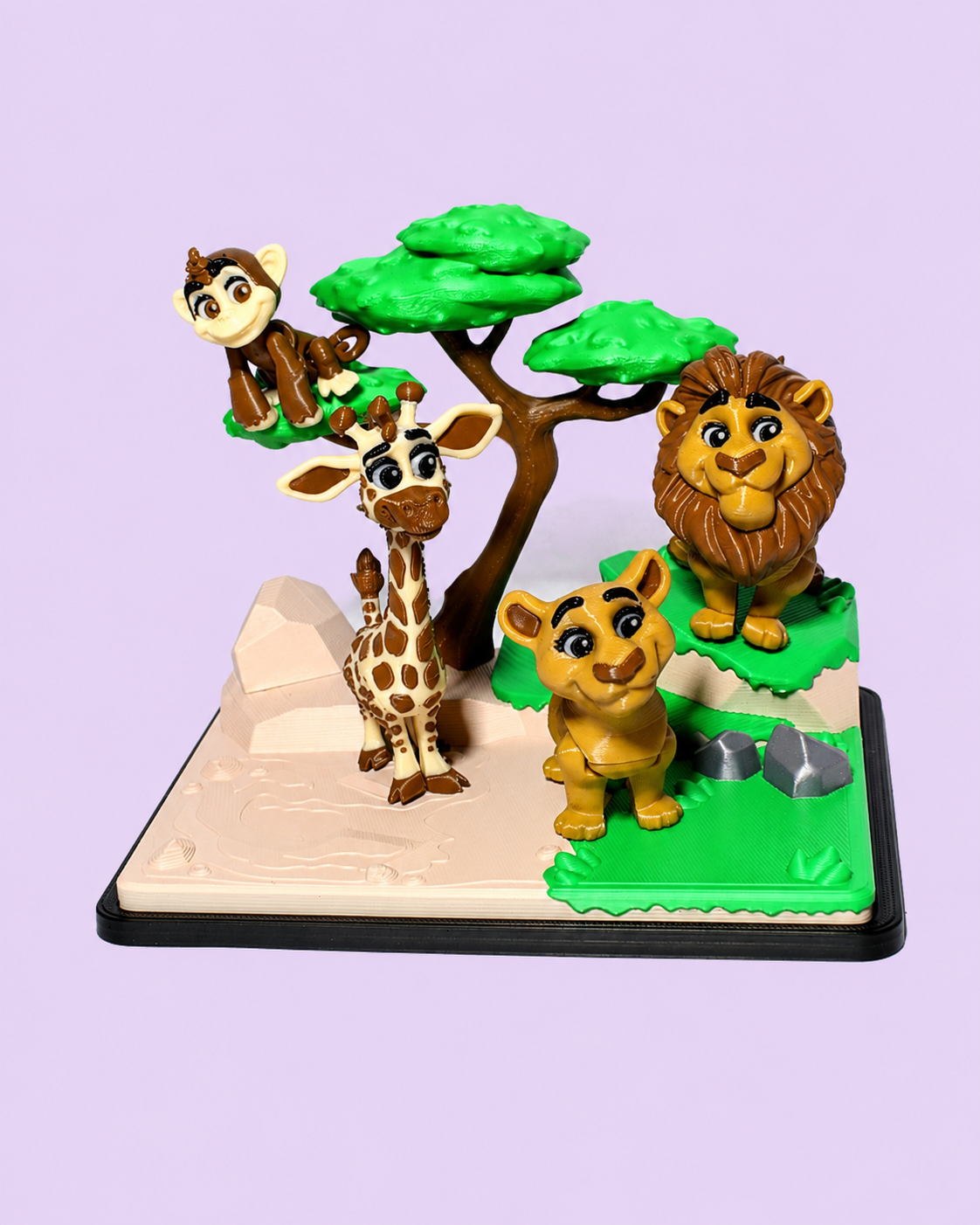 Safari Wildlife Playset – 3D Printed Toy Swiss Made