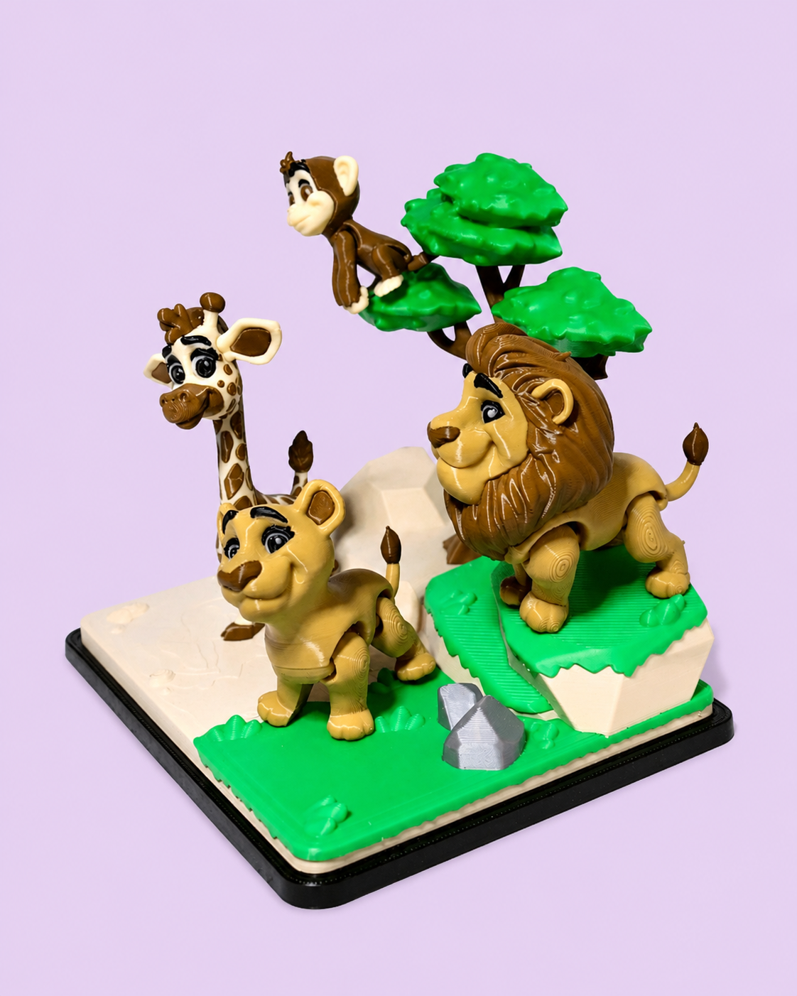 Safari Wildlife Playset – 3D Printed Toy Swiss Made