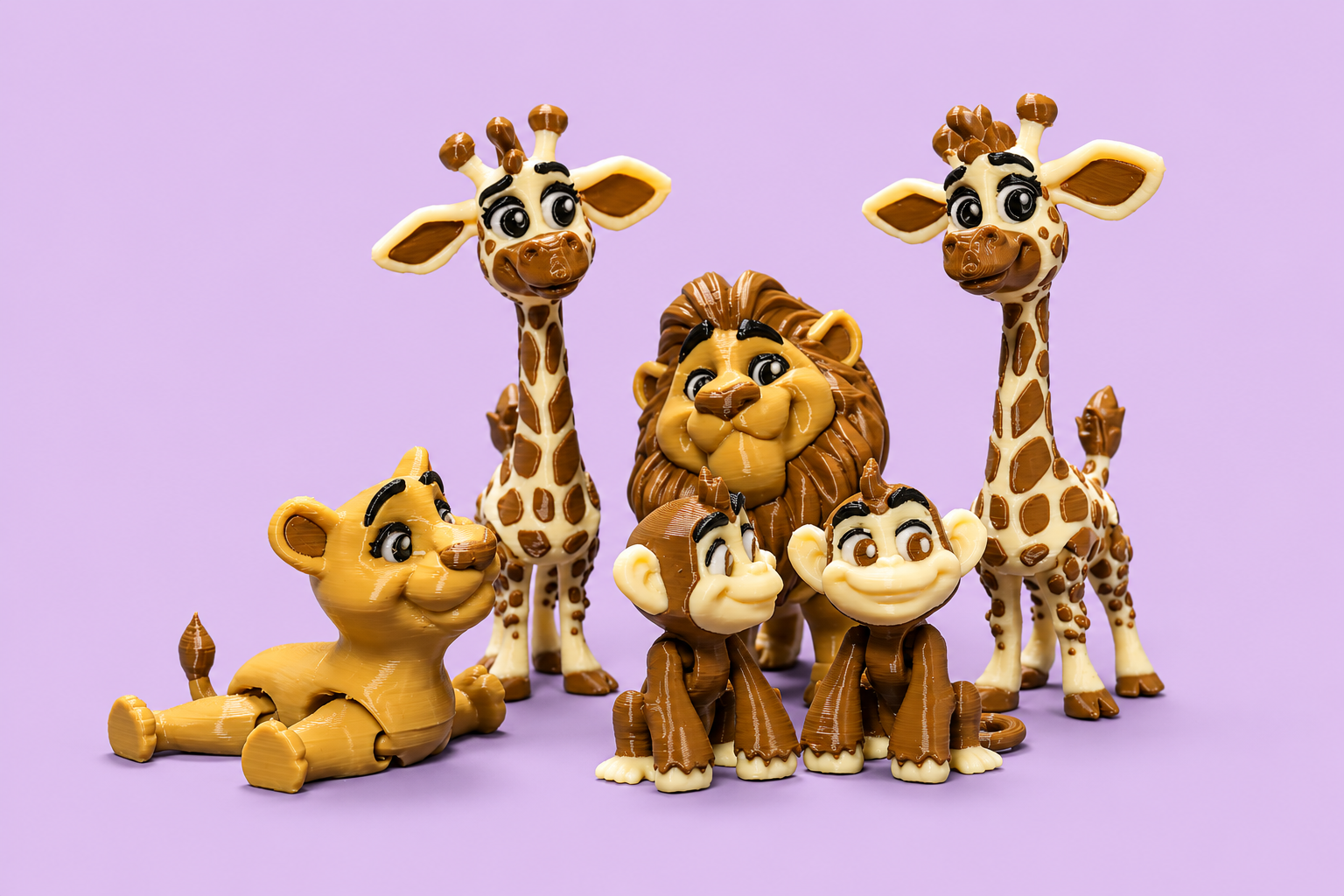 Safari Wildlife Playset – 3D Printed Toy Swiss Made