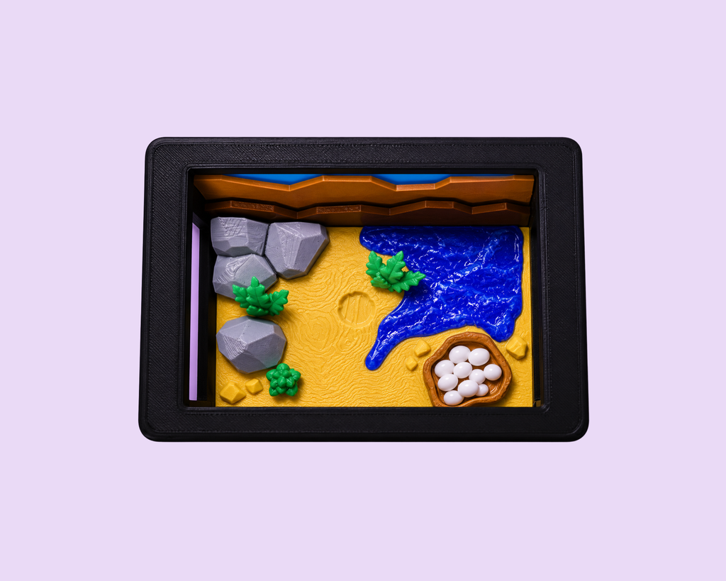 Schildkröten Spielset mit Terrarium – 3D Druck Swiss Made