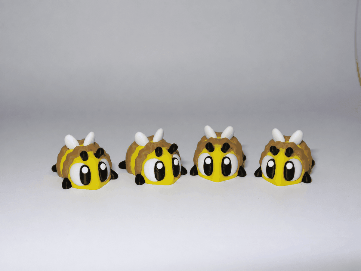 Bewegliche Bienenfigur | 3D-gedruckte Biene - ProtoPlot3D