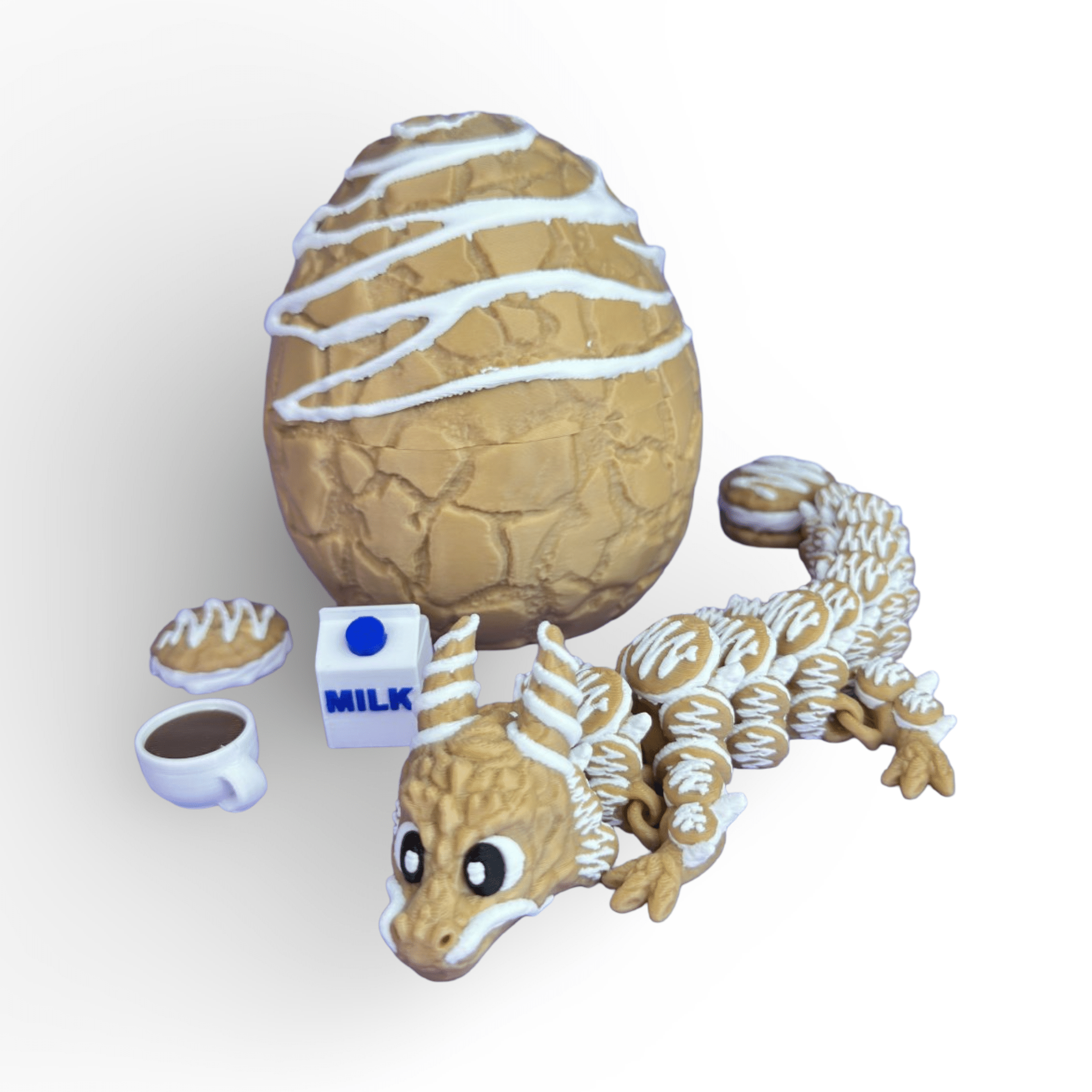 Beweglicher 3D Druck Drache „Kekszauber“ – Swiss Made | ProtoDrache - Protoplot3D