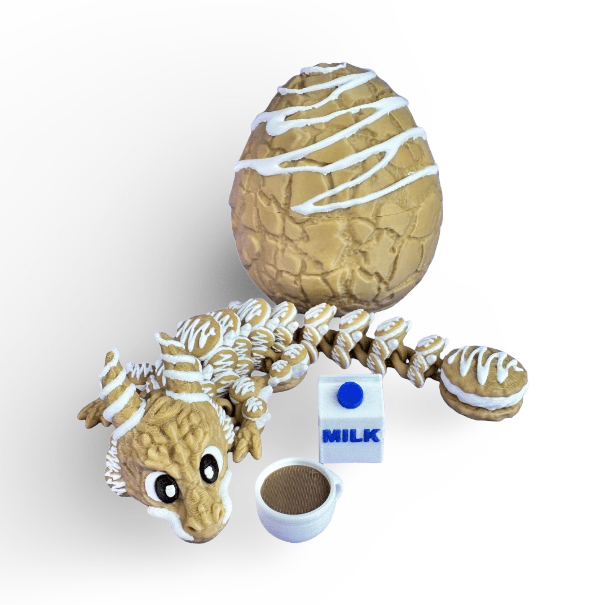Beweglicher 3D Druck Drache „Kekszauber“ – Swiss Made | ProtoDrache - Protoplot3D