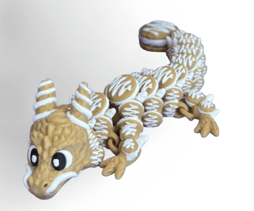 Beweglicher 3D Druck Drache „Kekszauber“ – Swiss Made | ProtoDrache - Protoplot3D