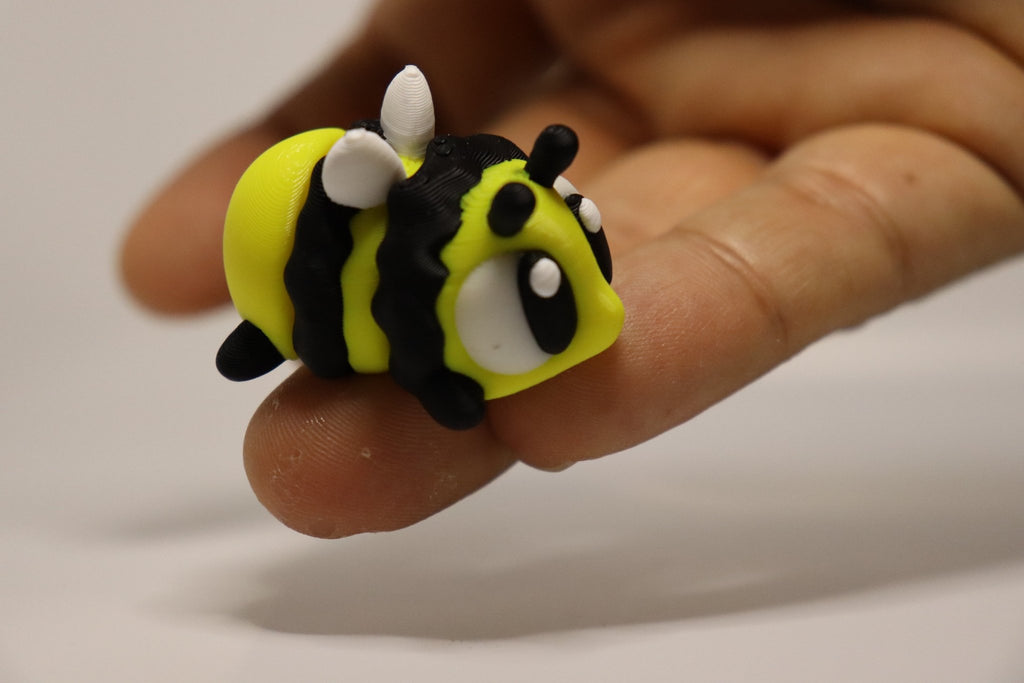 Bienen Figuren Set – 3D Druck Spielzeug – Mini Bienen – Tierfiguren – Swiss Made - Protoplot3D