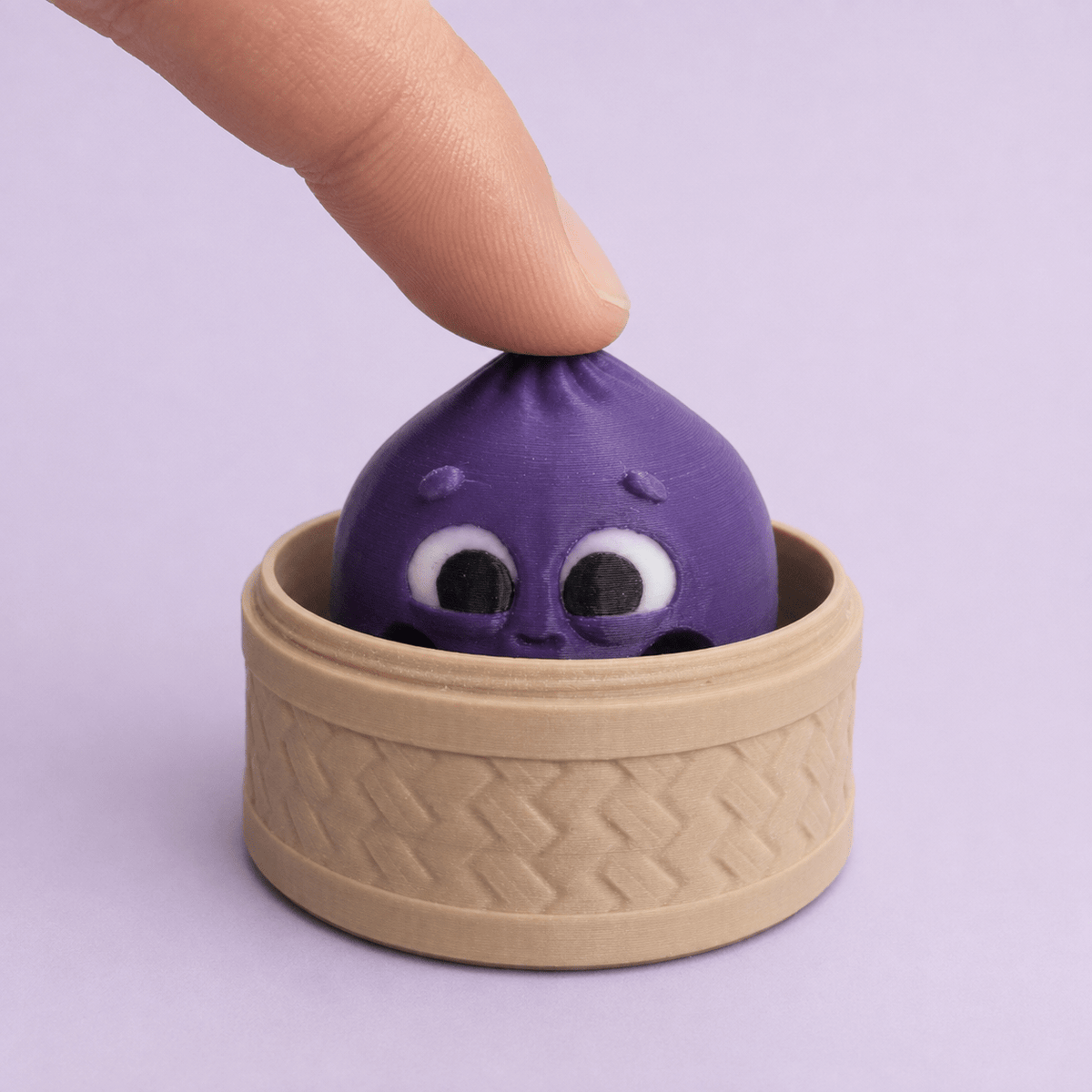 Dumpling Clicker Schlüsselanhänger mit Schraubbox - ProtoPlot3D