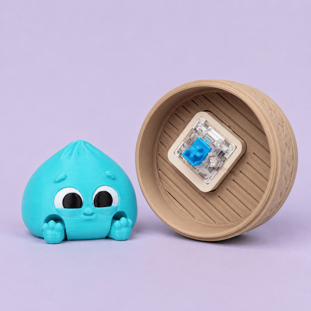 Dumpling Clicker Schlüsselanhänger mit Schraubbox - ProtoPlot3D