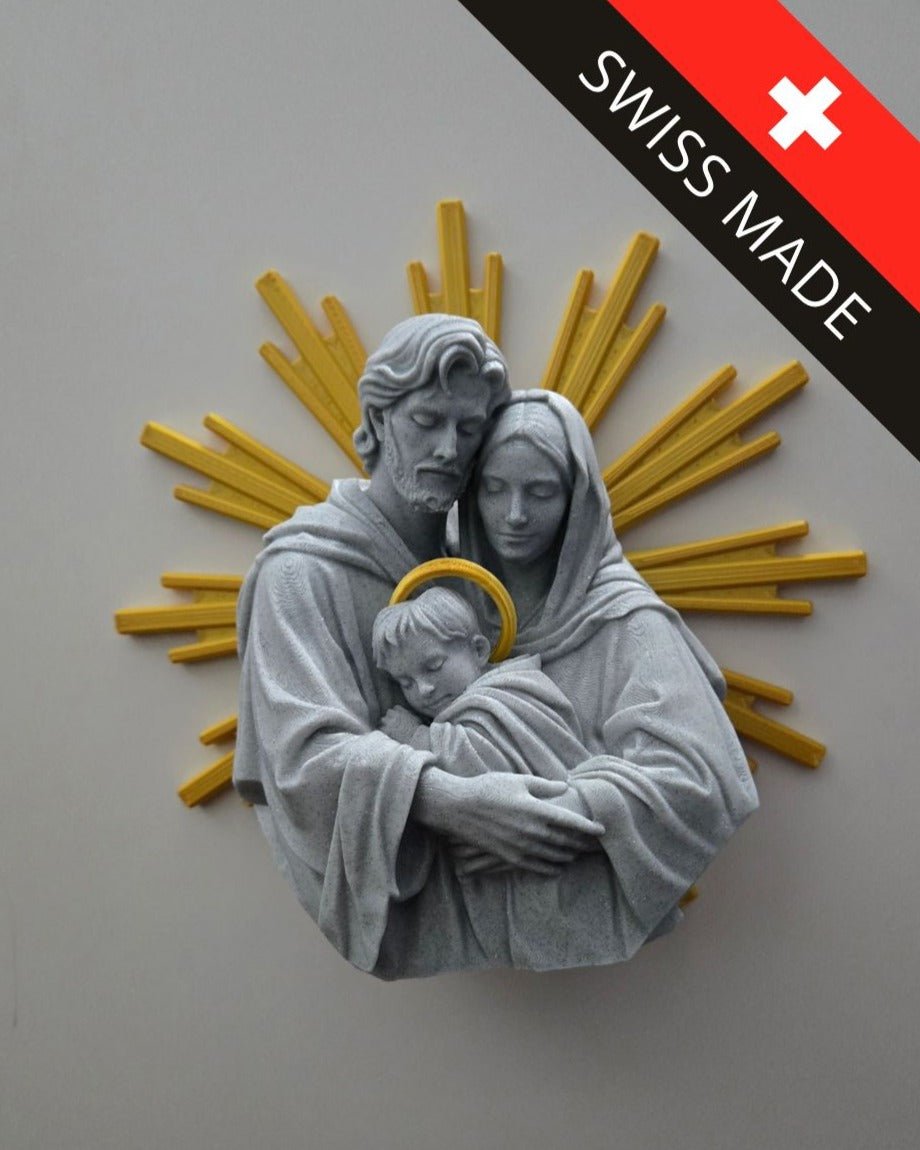 Heilige Familie Figur – Wandrelief & Standfigur – Swiss Made - Protoplot3D