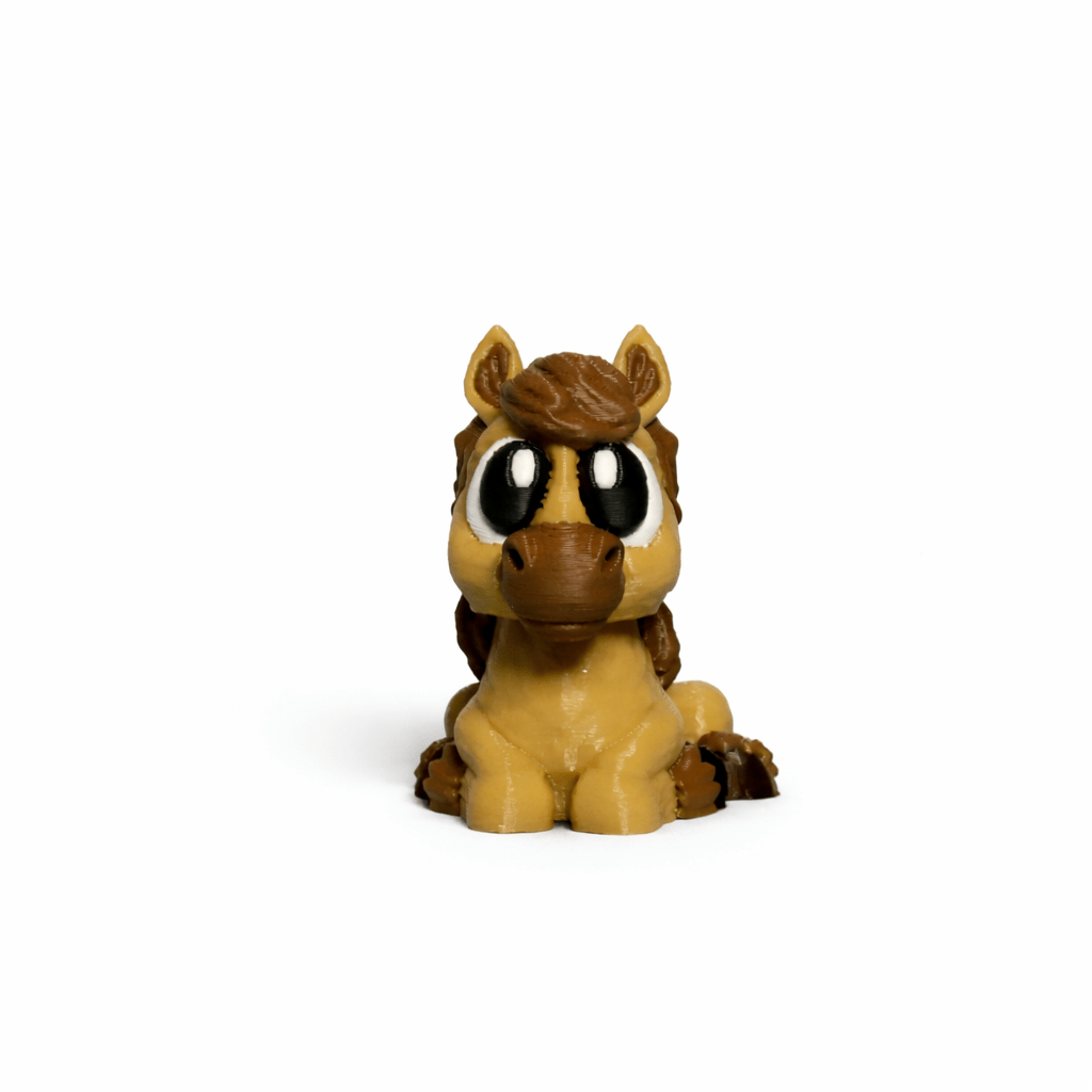 Pferd & Fohlen 3D Druck Spielzeug – bewegliche Tierfiguren – Swiss Made - Protoplot3D