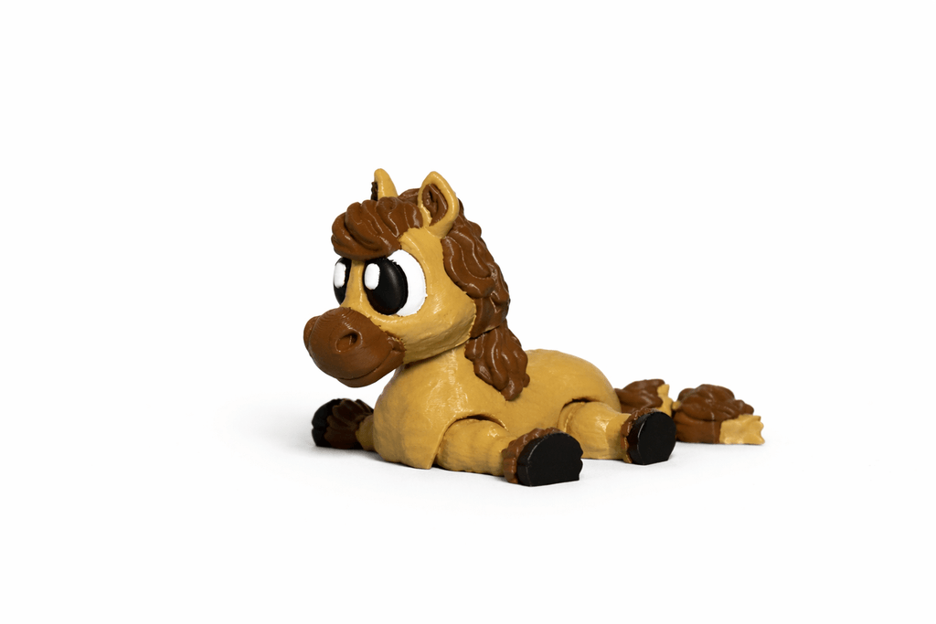 Pferd & Fohlen 3D Druck Spielzeug – bewegliche Tierfiguren – Swiss Made - Protoplot3D