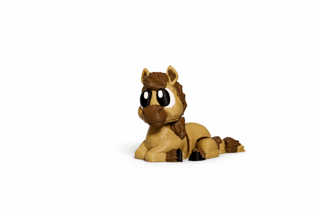 Pferd & Fohlen 3D Druck Spielzeug – bewegliche Tierfiguren – Swiss Made - Protoplot3D