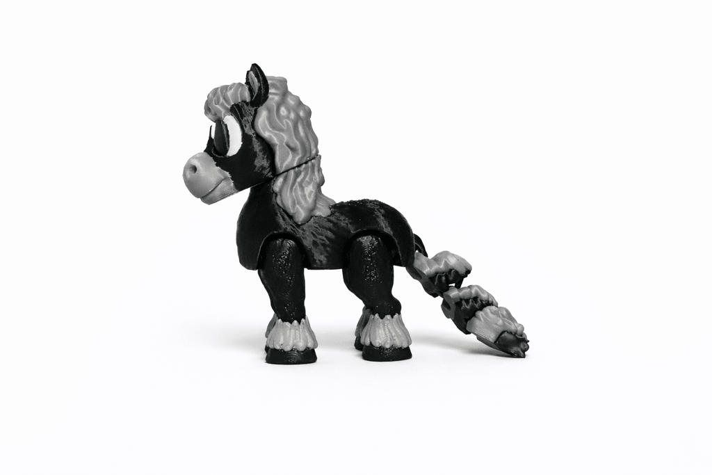 Pferd & Fohlen 3D Druck Spielzeug – bewegliche Tierfiguren – Swiss Made - Protoplot3D