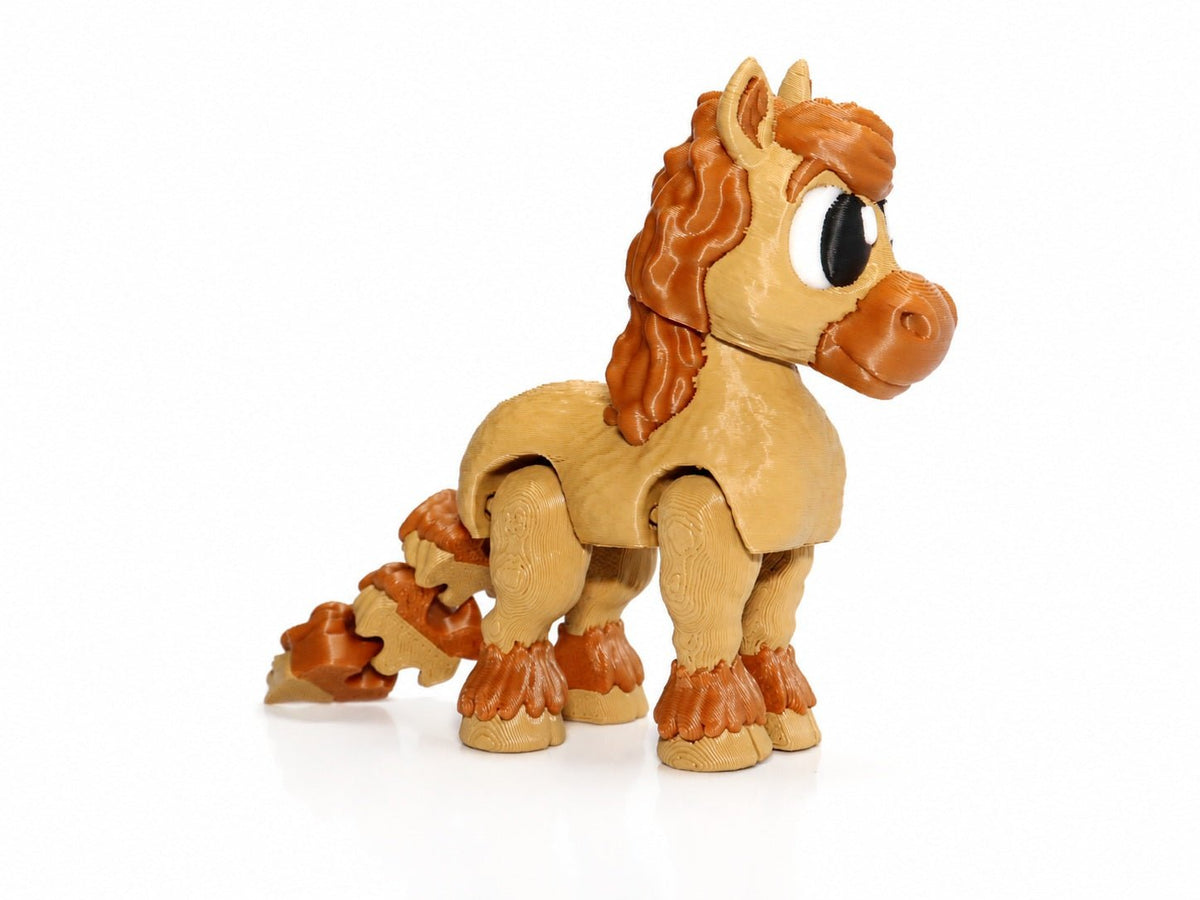 Pferd – Kastanienherz | Bewegliche 3D-Tierfigur - ProtoPlot3D