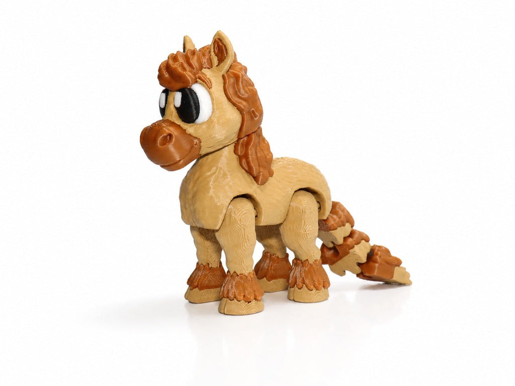 Pferd – Kastanienherz | Bewegliche 3D-Tierfigur - ProtoPlot3D