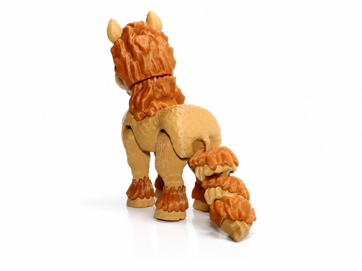 Pferd – Kastanienherz | Bewegliche 3D-Tierfigur - ProtoPlot3D