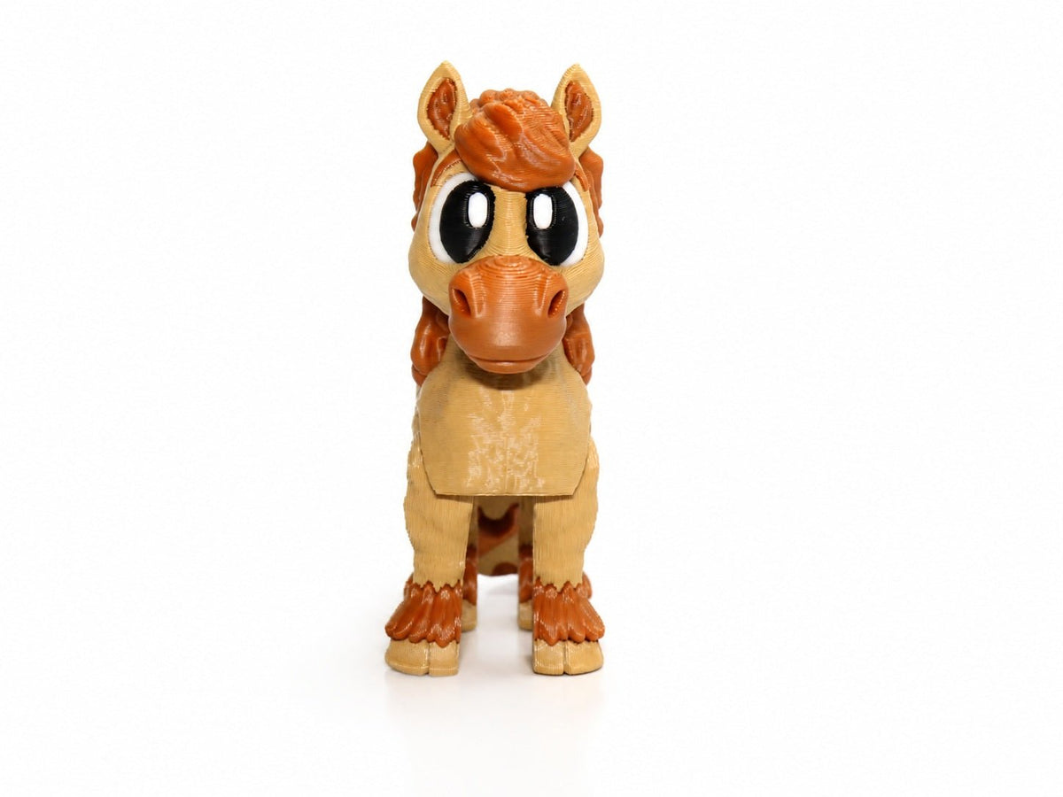 Pferd – Kastanienherz | Bewegliche 3D-Tierfigur - ProtoPlot3D