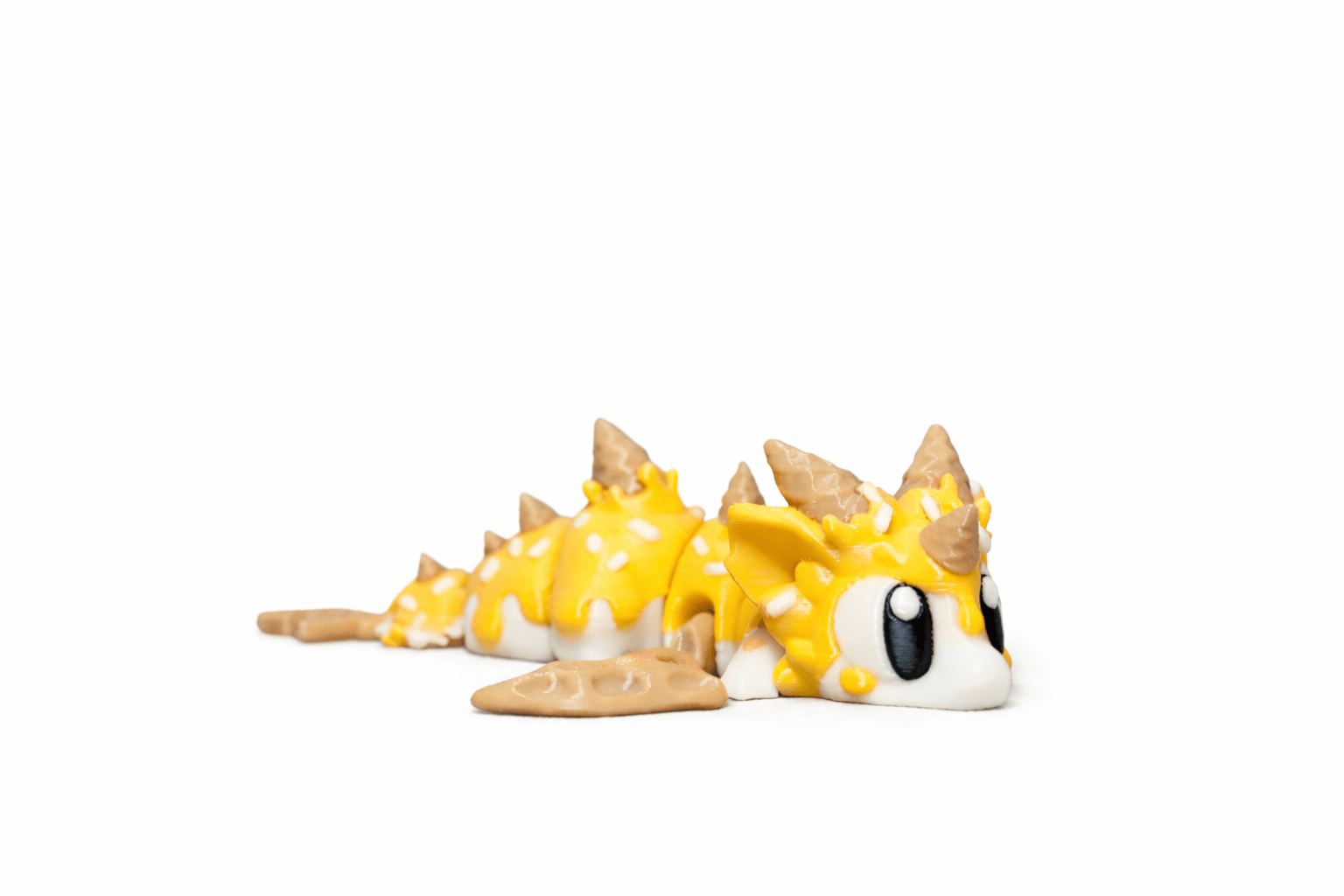 ProtoDrache IceCream – 3D Druck Drache – beweglich – Eis Drache – Spielzeug – Swiss Made - Protoplot3D