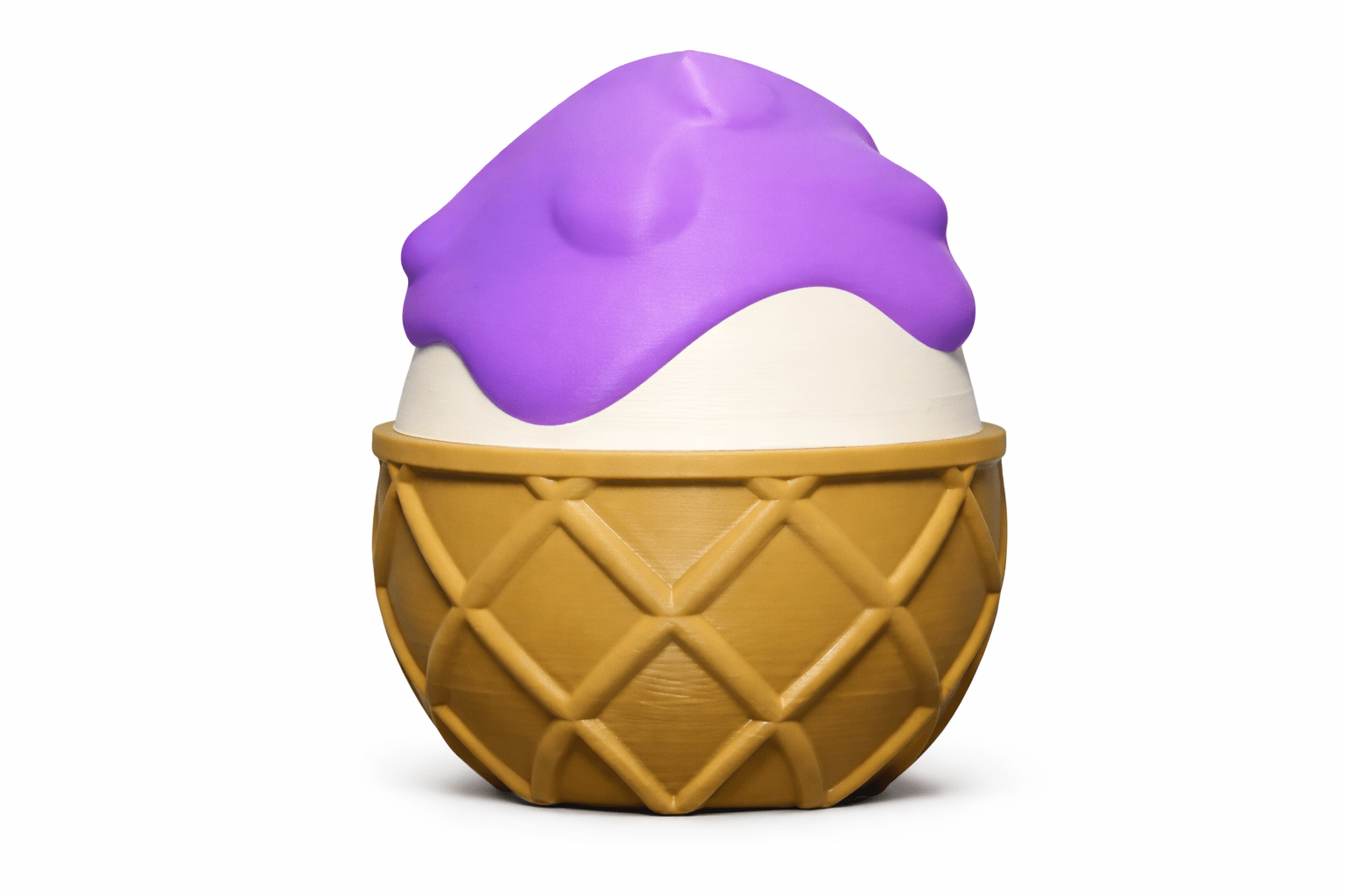 ProtoDrache IceCream – 3D Druck Drache – beweglich – Eis Drache – Spielzeug – Swiss Made - Protoplot3D