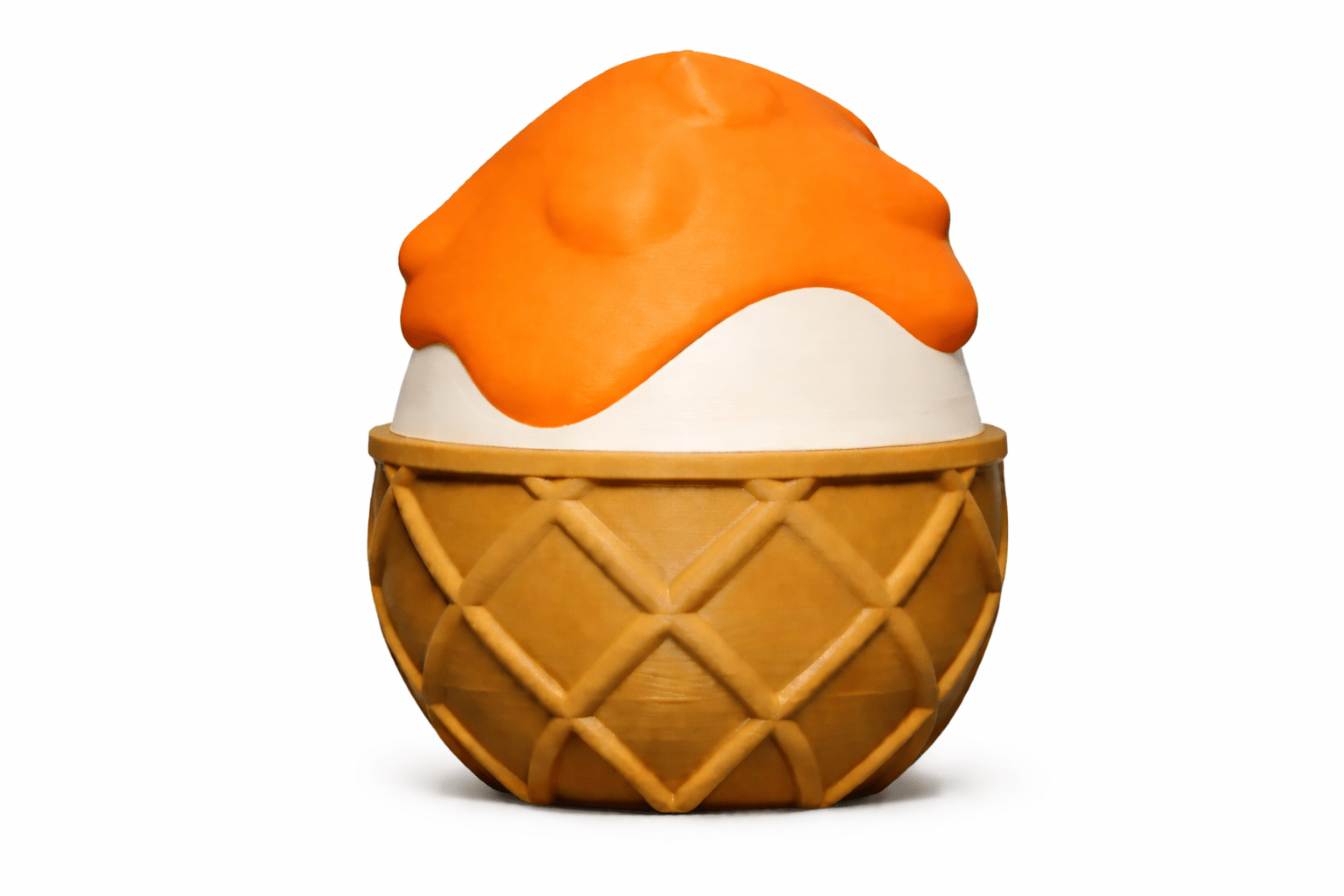 ProtoDrache IceCream – 3D Druck Drache – beweglich – Eis Drache – Spielzeug – Swiss Made - Protoplot3D