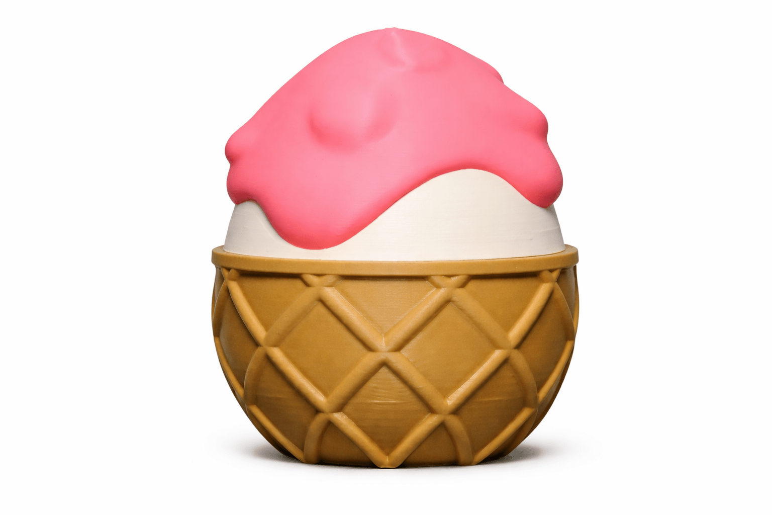 ProtoDrache IceCream – 3D Druck Drache – beweglich – Eis Drache – Spielzeug – Swiss Made - Protoplot3D