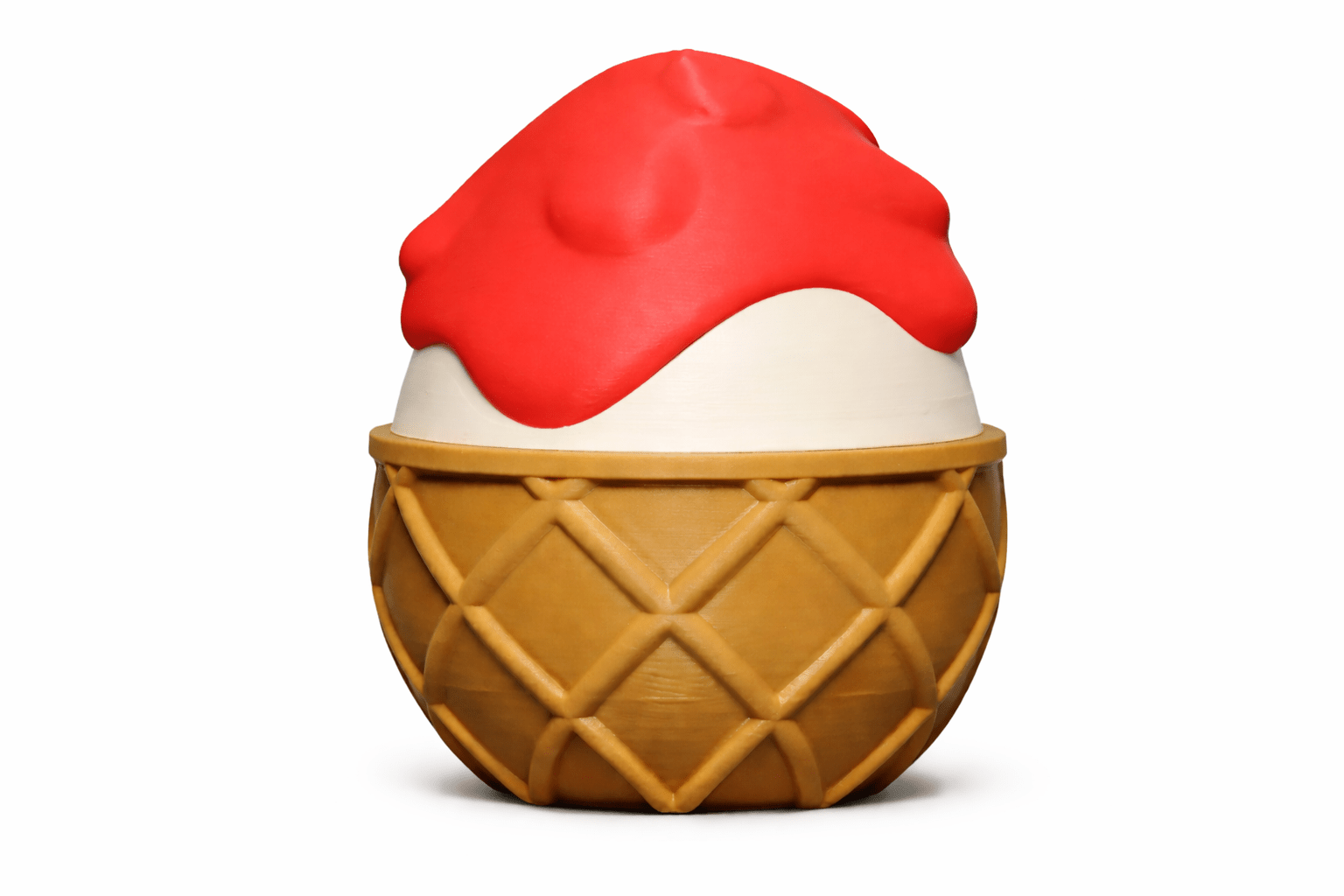 ProtoDrache IceCream – 3D Druck Drache – beweglich – Eis Drache – Spielzeug – Swiss Made - Protoplot3D