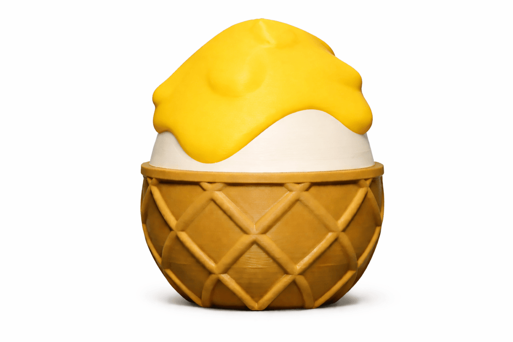 ProtoDrache IceCream – 3D Druck Drache – beweglich – Eis Drache – Spielzeug – Swiss Made - Protoplot3D