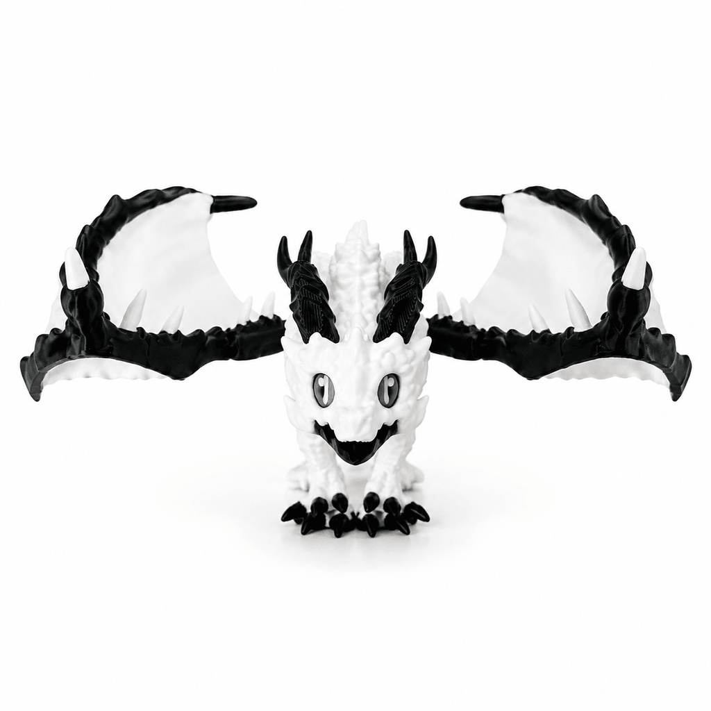 ProtoDrache Polarsturm – Bewegliche 3D-Drachenfigur - ProtoPlot3D