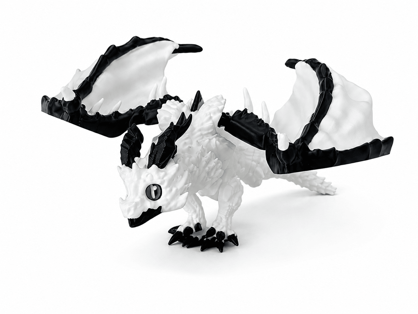 ProtoDrache Polarsturm – Beweglicher 3D Drache – Drachenfigur – Swiss Made - Protoplot3D
