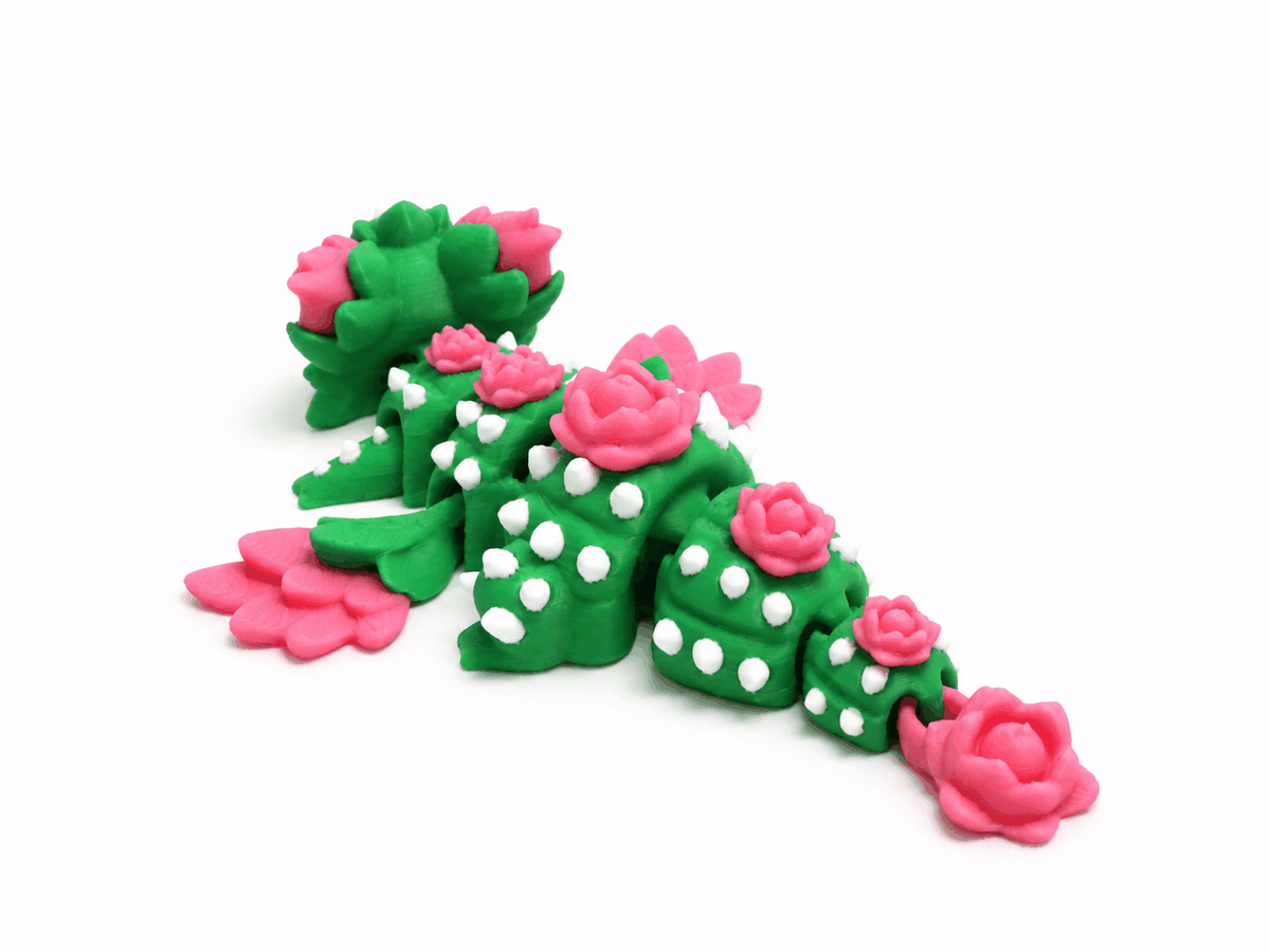 ProtoDrache – Rosenkaktus | Beweglicher Kaktusdrache - ProtoPlot3D