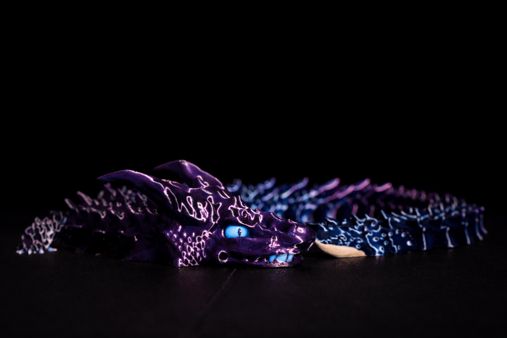 ProtoDrache SchattenBlitz – 3D Druck Drache – beweglich – Silk Drache – Spielzeug Drache – Swiss Made - Protoplot3D