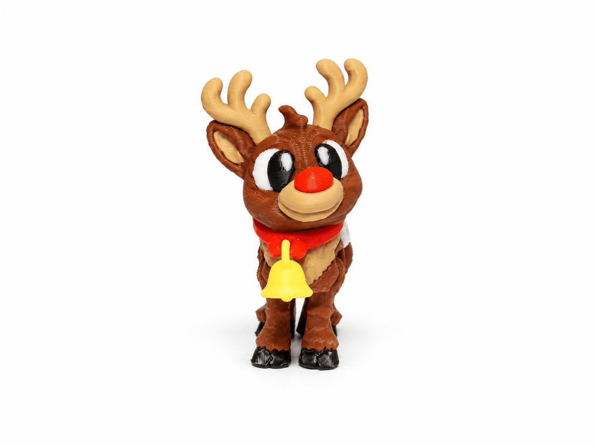 Rentier Flocke | Bewegliche Rentierfigur - ProtoPlot3D
