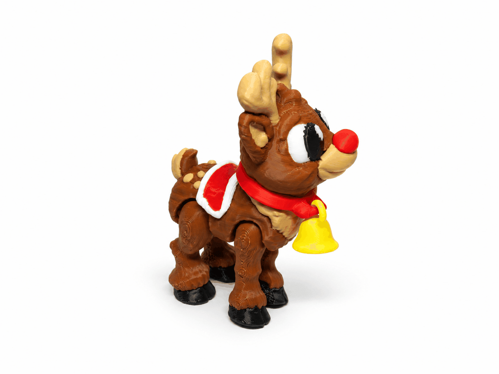 Rentier Flocke | Bewegliche Rentierfigur - ProtoPlot3D