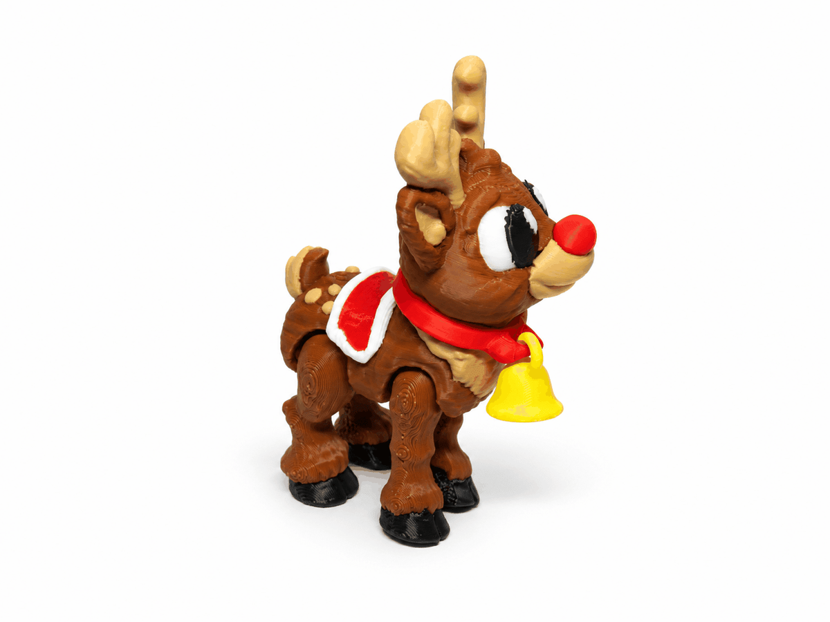 Rentier Flocke | Bewegliche Rentierfigur - ProtoPlot3D