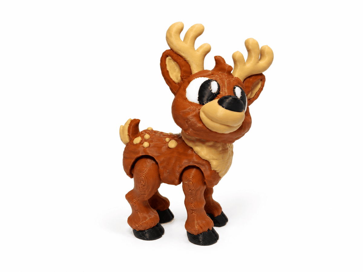 Rentier Flocke | Bewegliche Rentierfigur - ProtoPlot3D