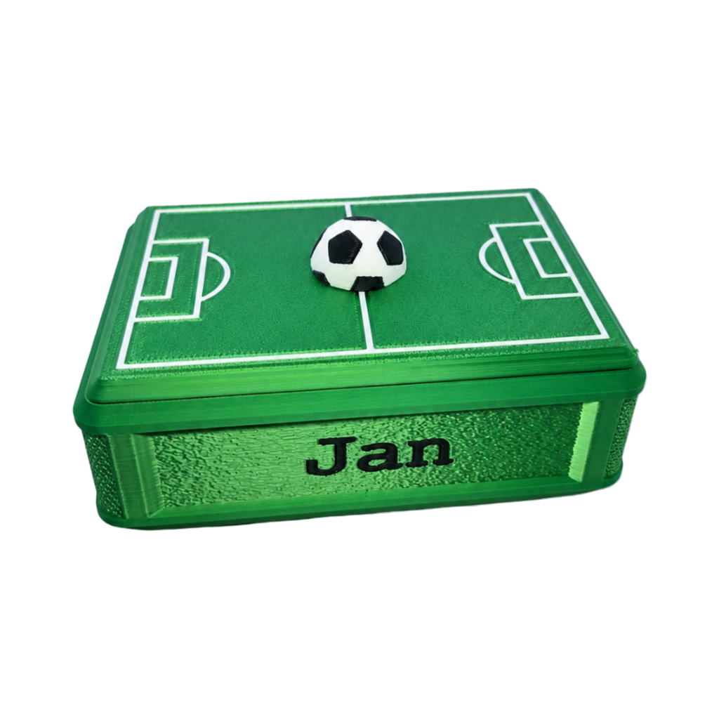 Personalized Football Sticker Box | 3D Print SwissMade