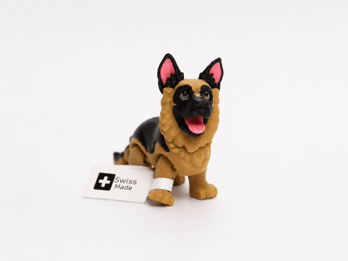Schäferhund – 3D-Druck-Tierfigur - ProtoPlot3D