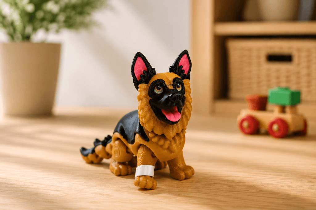 Schäferhund – 3D-Druck-Tierfigur - ProtoPlot3D